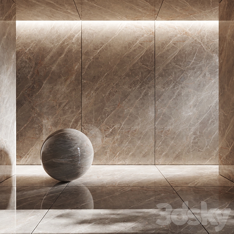 Gris Porcelain Tile 3DS Max Model - thumbnail 1