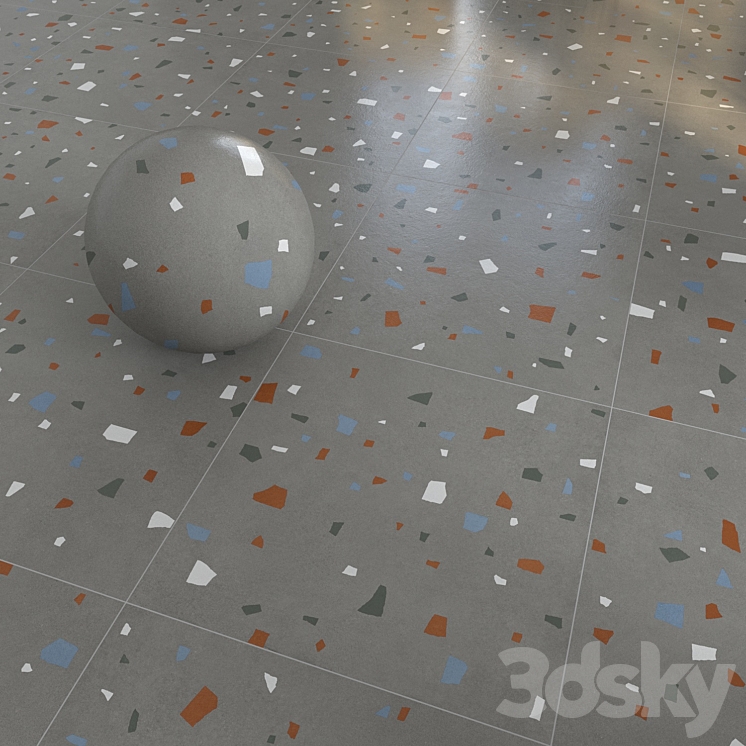 Italgraniti NUANCES Terrazzo 3DS Max Model - thumbnail 2