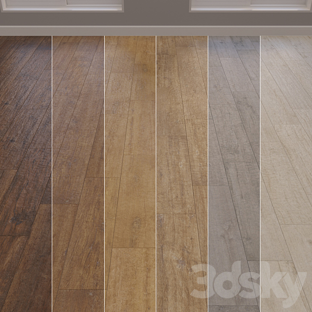 Italon Natural Life Wood full linear flooring 3ds Max - thumbnail 1