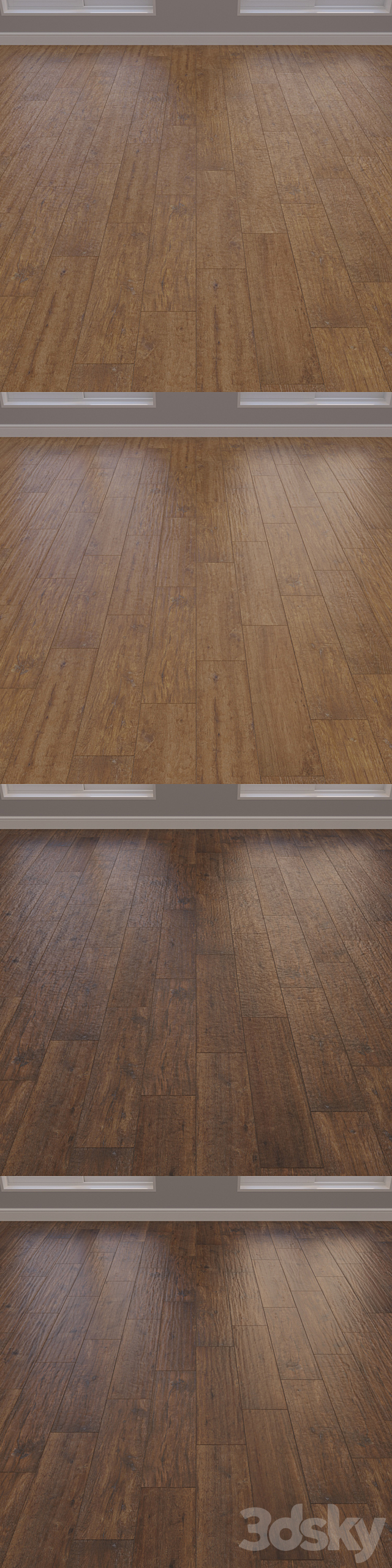 Italon Natural Life Wood full linear flooring 3ds Max - thumbnail 2