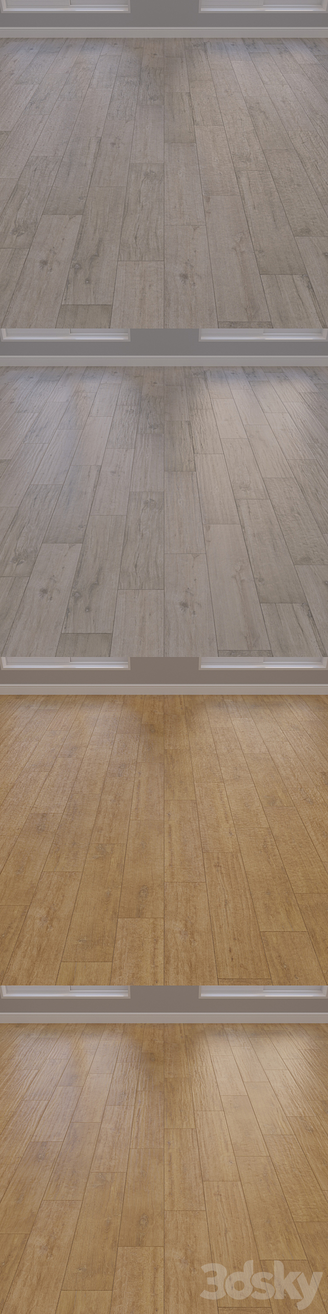 Italon Natural Life Wood full linear flooring 3ds Max - thumbnail 3