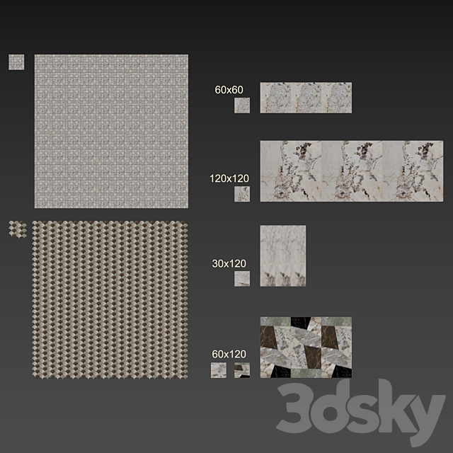 Keope 9CENTO decor set3 3DSMax File - thumbnail 4