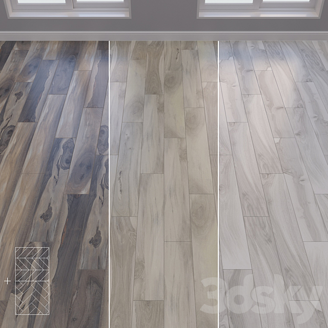 La Fabbrica KAURI floor linear chevron herringbone set1 3ds Max - thumbnail 1