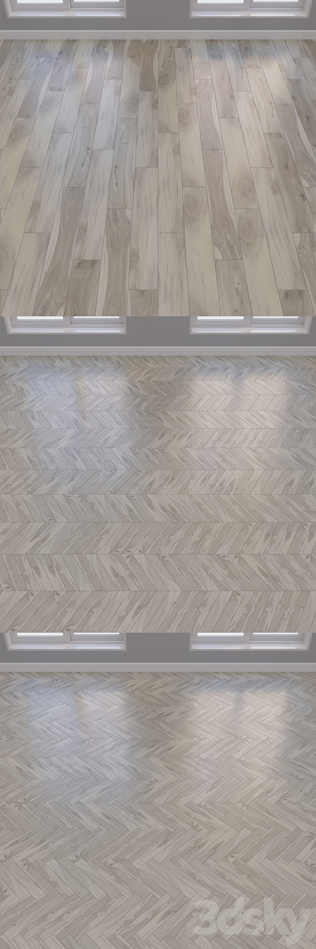 La Fabbrica KAURI floor linear chevron herringbone set1 3ds Max - thumbnail 3