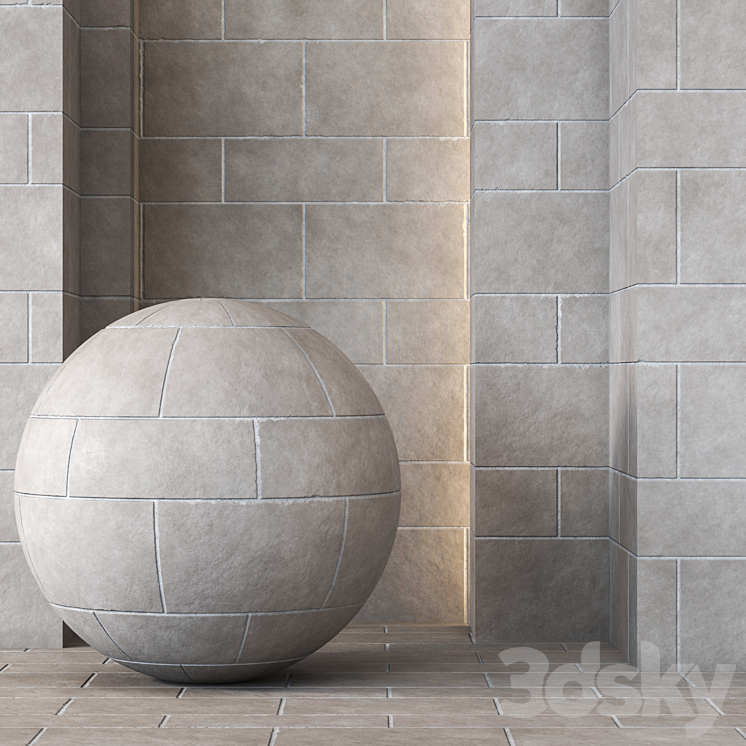 LimeStone Collection 4K Texture – Seamless – 4 Pattern 3DS Max Model - thumbnail 1