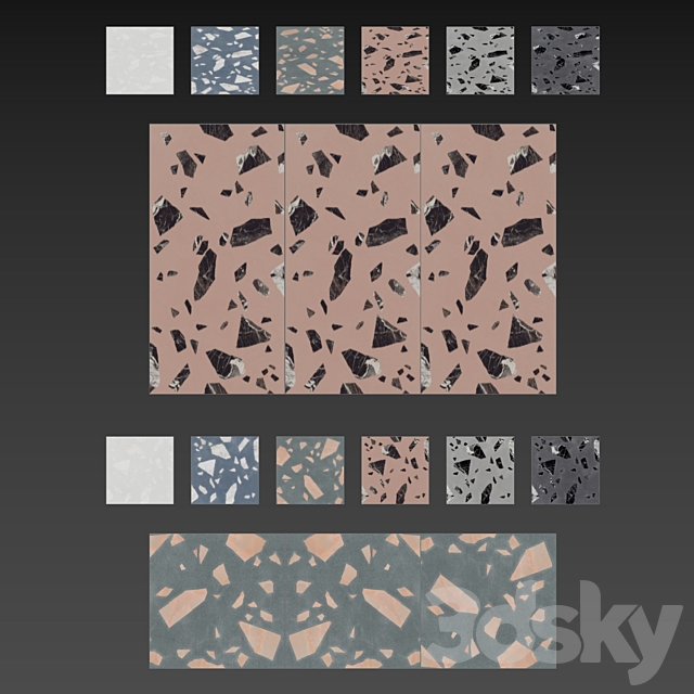 Medley rock terrazzo 3DSMax File - thumbnail 7