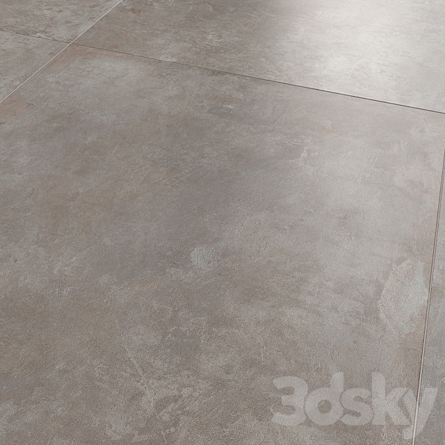 Pacific Dark Gray Floor Tile 3ds Max - thumbnail 2