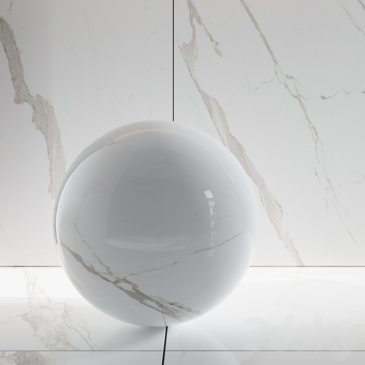 Porcelain tile Extra white 3DS Max - thumbnail 2