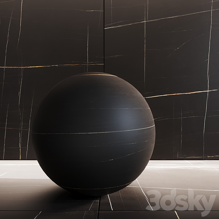 Porcelain tile Sahara noir 3DS Max Model - thumbnail 2