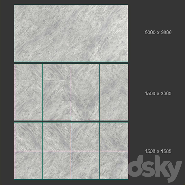 Porcelain tile Trambiserra gray 3DSMax File - thumbnail 4