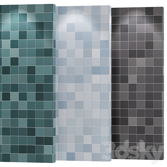 Porcelain tiles Rubik by HARMONY 3DS Max Model - thumbnail 3