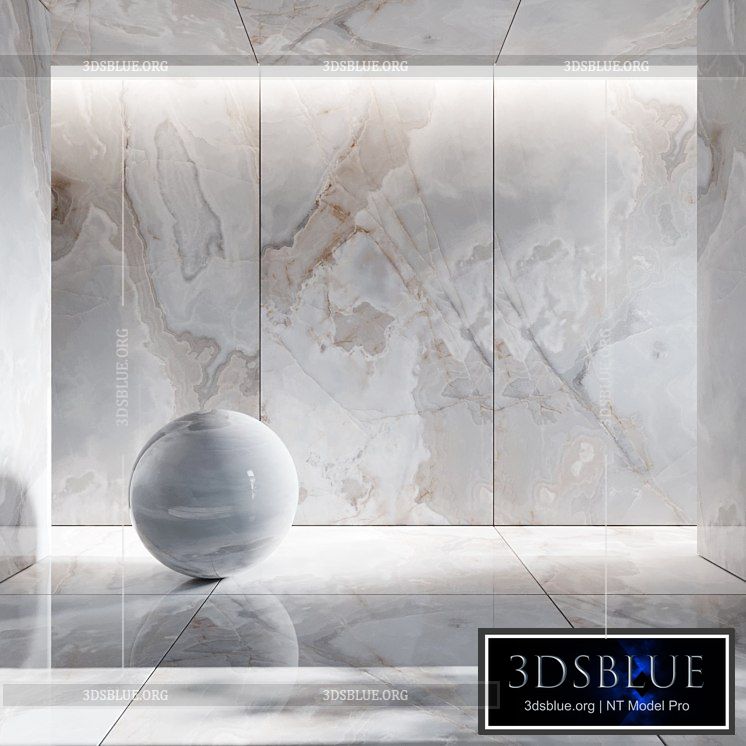 Reve Blue Porcelain Tile 3DS Max - thumbnail 3