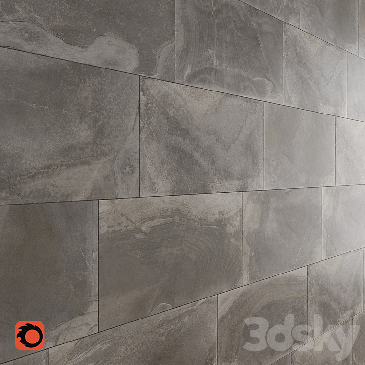 Slate Collection Wall Tiles 3DS Max Model - thumbnail 1