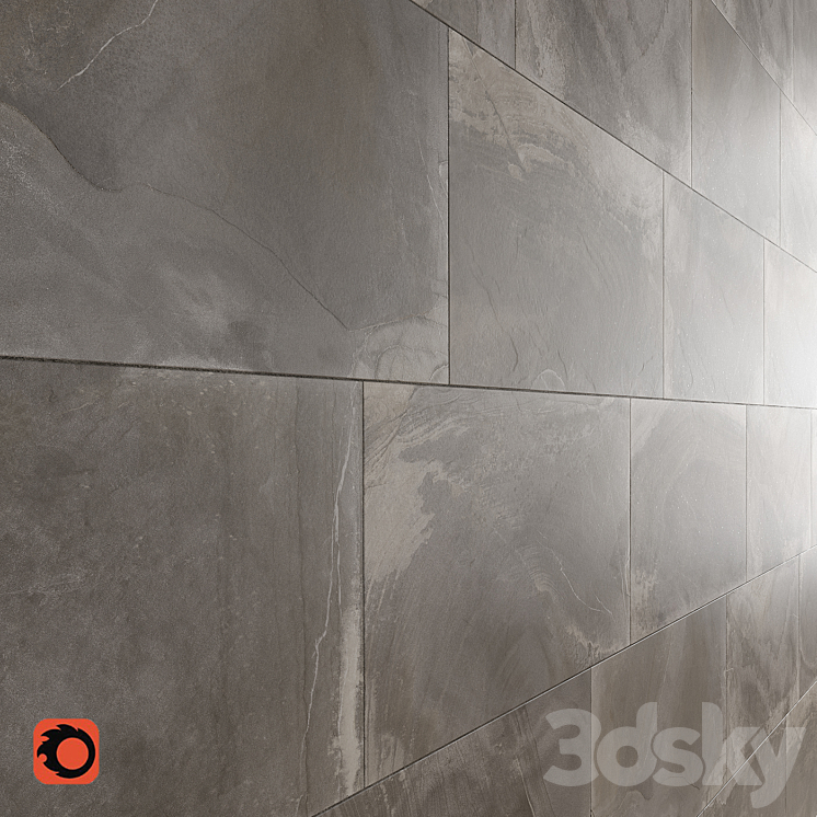 Slate Collection Wall Tiles 3DS Max Model - thumbnail 2