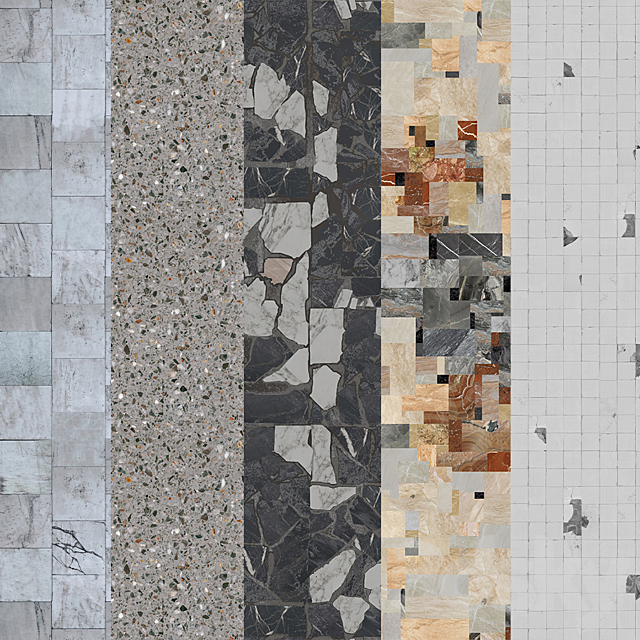 Terrazzo.Breccia.Mosaic.Marble.Seamless texture. 3DS Max Model - thumbnail 1