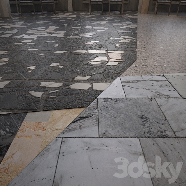 Terrazzo.Breccia.Mosaic.Marble.Seamless texture. 3DS Max Model - thumbnail 2