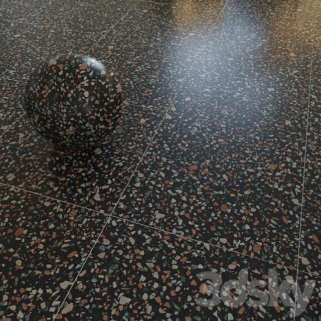 Terrazzo set1 3DS Max Model - thumbnail 4