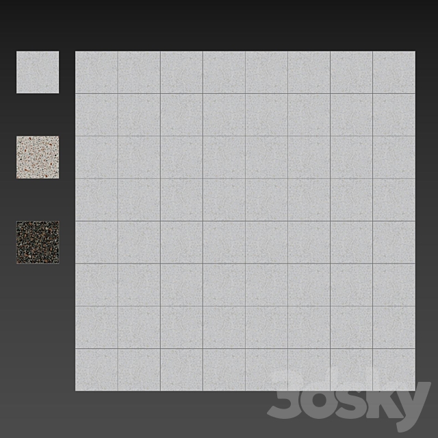 Terrazzo set1 3DS Max Model - thumbnail 5