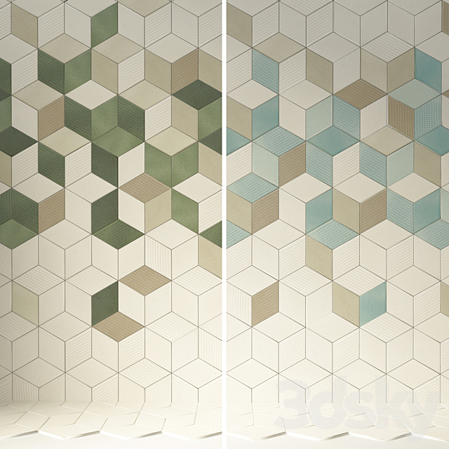 TEX Tile by Mutina SET 3ds Max - thumbnail 2