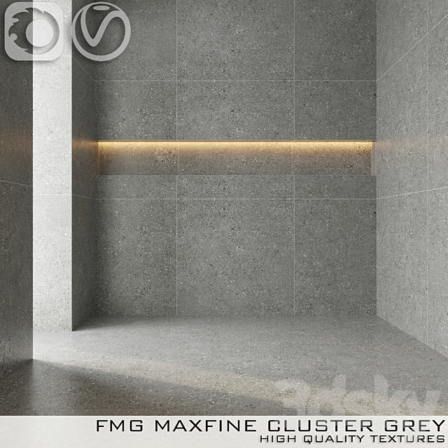 Tile FMG CLUSTER GRAY 3ds Max - thumbnail 1