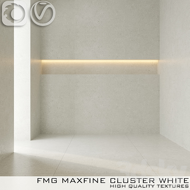 Tile FMG CLUSTER WHITE 3ds Max - thumbnail 1