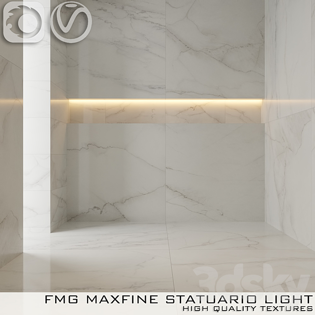 Tile FMG STATUARIO LIGHT 3ds Max - thumbnail 1