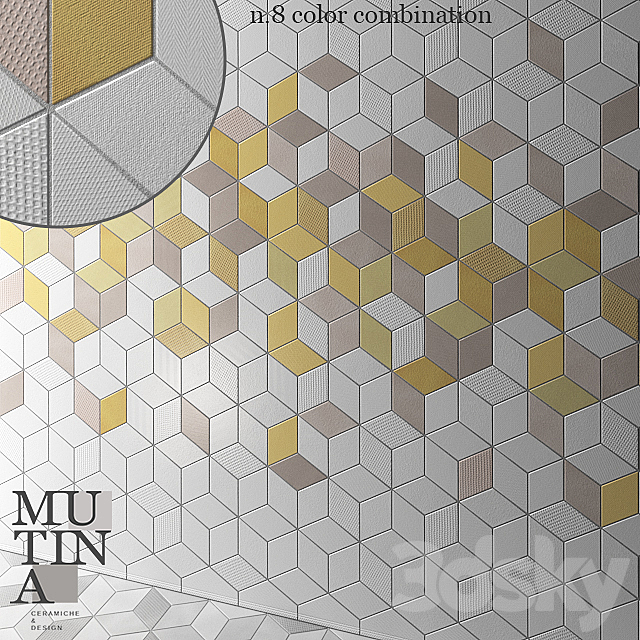 Tile TEX by Mutina – set 01 3DSMax File - thumbnail 1