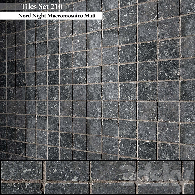 Tiles set 210 3ds Max - thumbnail 1