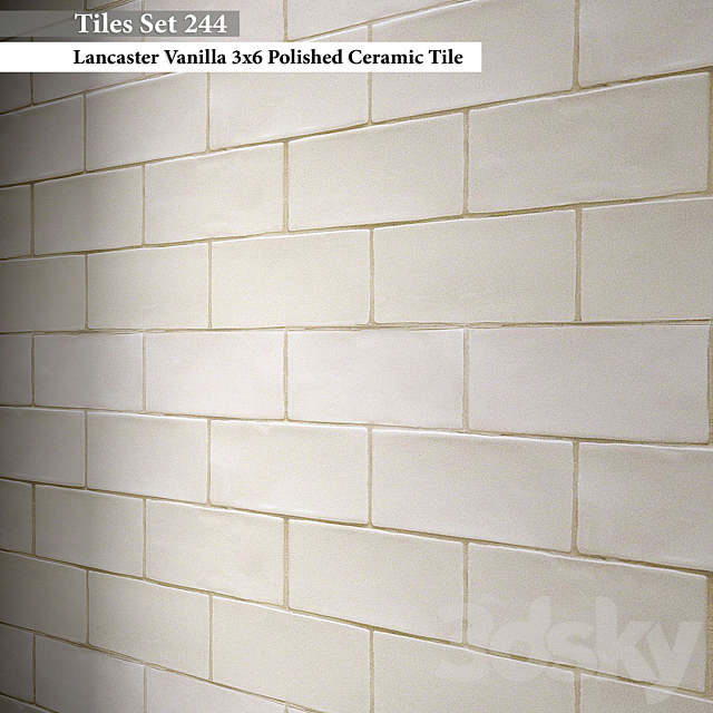 Tiles set 244 3ds Max - thumbnail 1