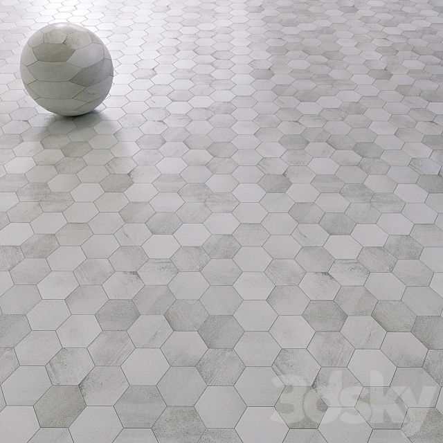 Tiles set 325 3DS Max Model - thumbnail 3