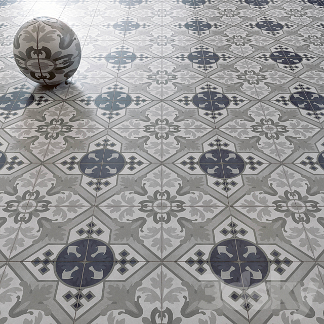 Tiles set 363 3DS Max Model - thumbnail 3