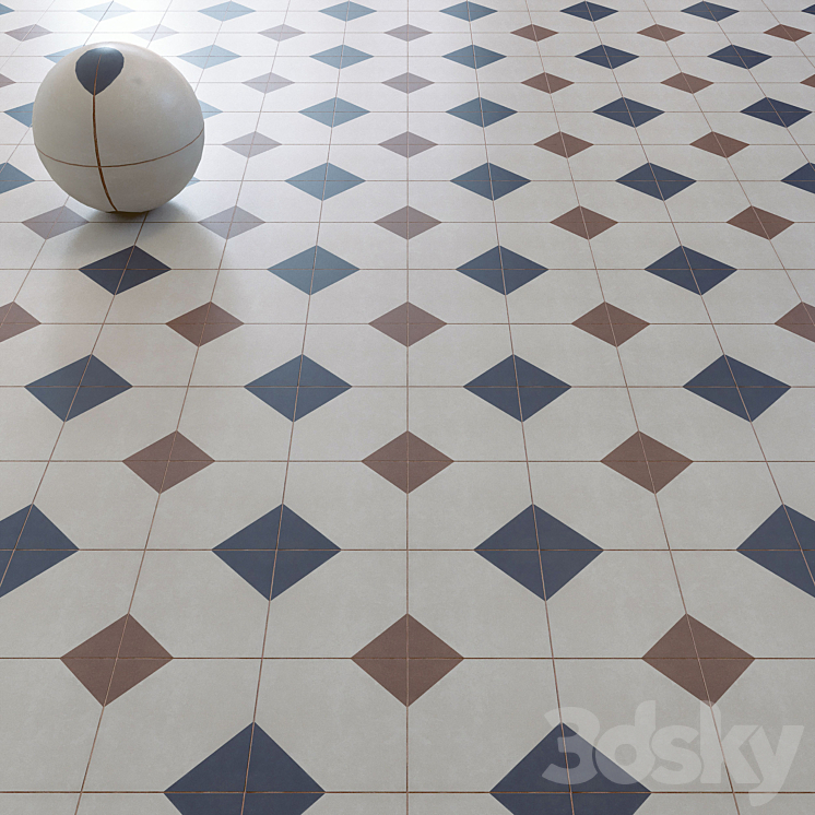 Tiles set 369 3DS Max - thumbnail 2