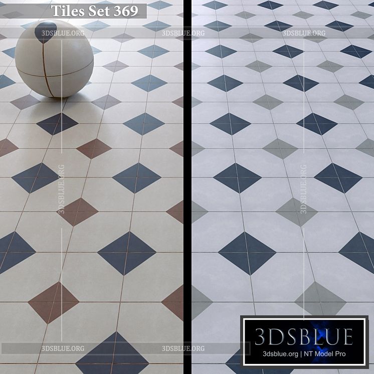 Tiles set 369 3DS Max - thumbnail 3