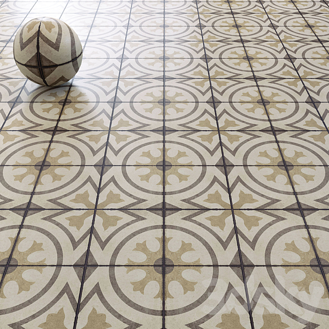 Tiles set 379 3ds Max - thumbnail 2