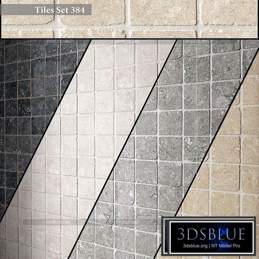 Tiles set 384 3DS Max - thumbnail 3