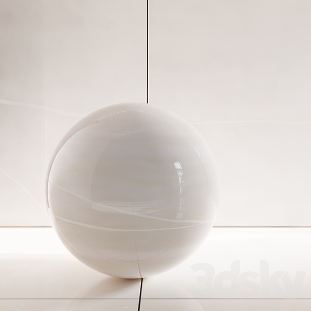 Unique Silk Nat Porcelain Tiles 3DS Max Model - thumbnail 2