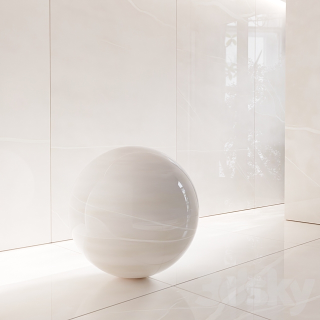 Unique Silk Nat Porcelain Tiles 3DS Max Model - thumbnail 3