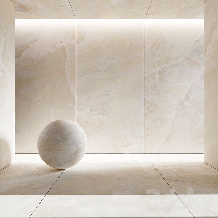 White Gold Porcelain Tile 3DS Max - thumbnail 1