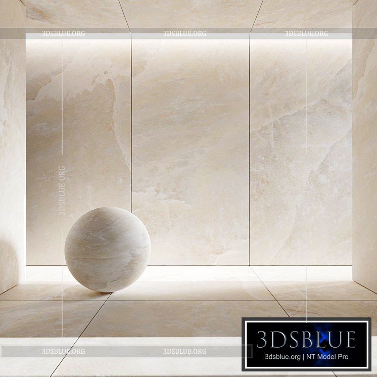 White Gold Porcelain Tile 3DS Max - thumbnail 3