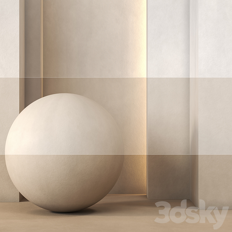 15 Decorative Plaster (15 Color) 4K Textures Seamless – Tileable 3DS Max Model - thumbnail 1