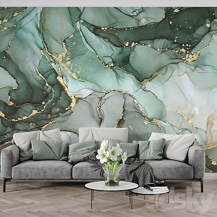 ArtFresco Wallpaper – Designer seamless wallpaper Art. flu-258 flu-259 flu-261 flu-262 OM 3DS Max - thumbnail 2