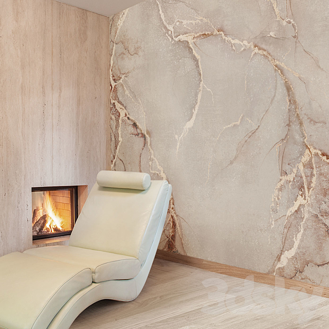 Creativille | Wallpapers | 3525 Abstract Stone with Golden Veins 3DSMax File - thumbnail 5