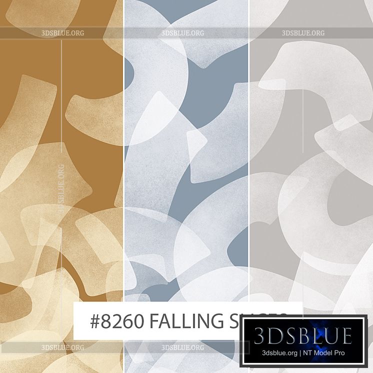 Creativille | wallpapers | 8260 Falling Slices 3DS Max - thumbnail 3