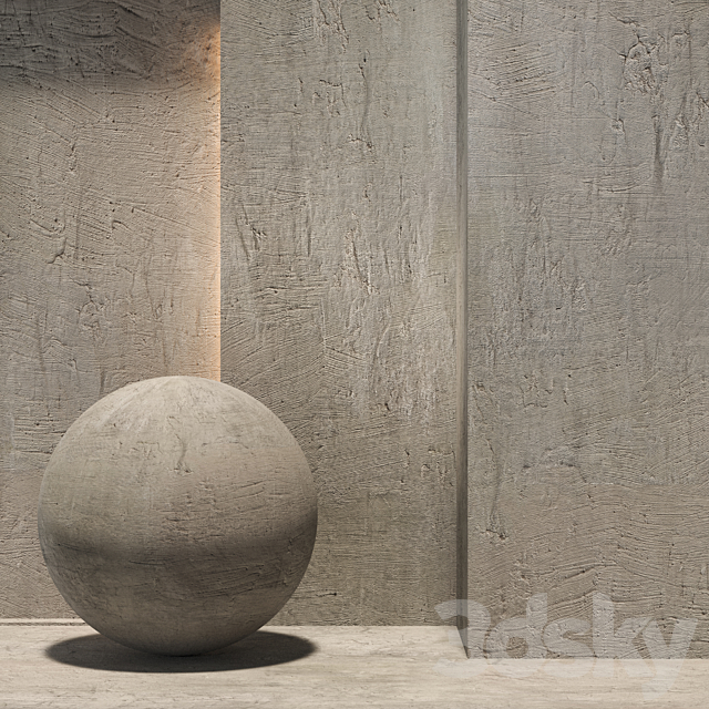 Decorative concrete. 3ds Max - thumbnail 1