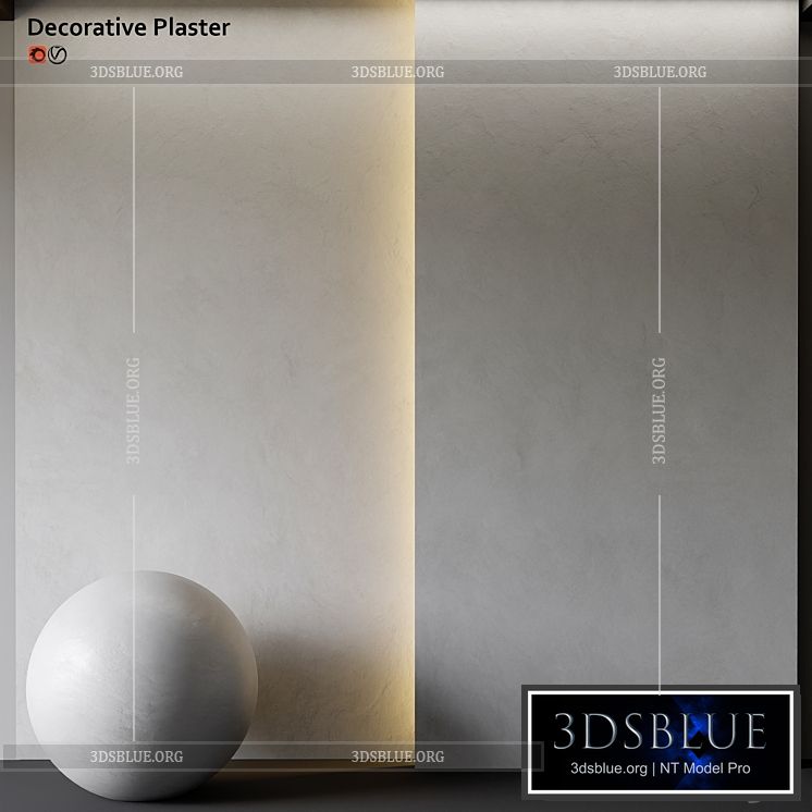 Decorative plaster 3DS Max - thumbnail 3