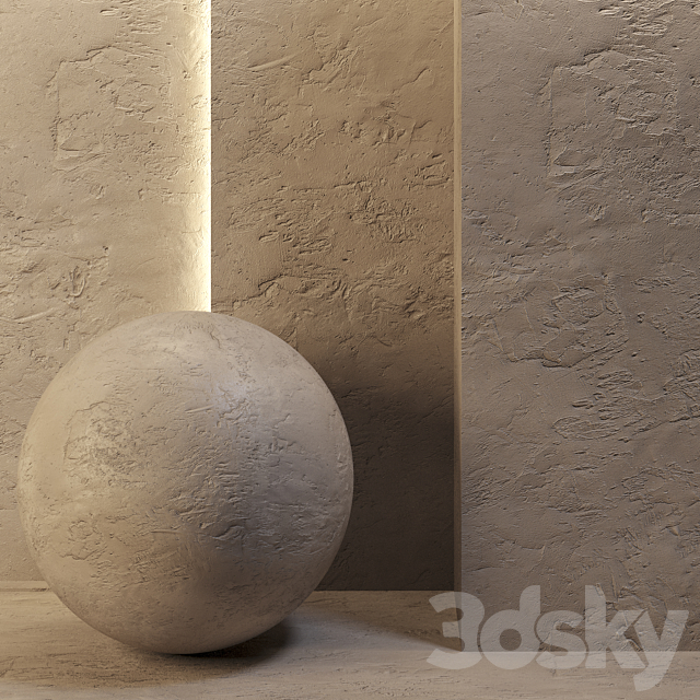 Decorative plaster 3ds Max - thumbnail 1