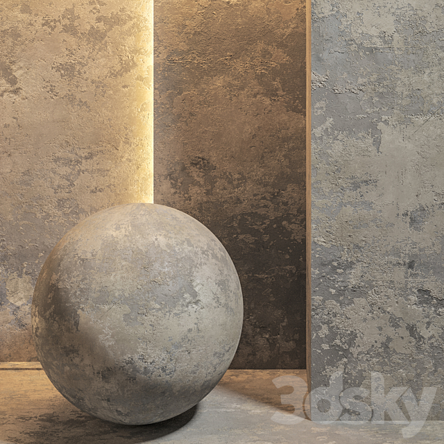 Decorative plaster 3ds Max - thumbnail 1