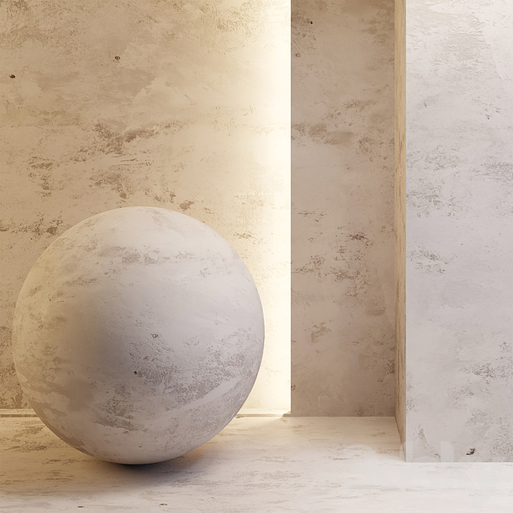 Decorative plaster 3DS Max - thumbnail 1