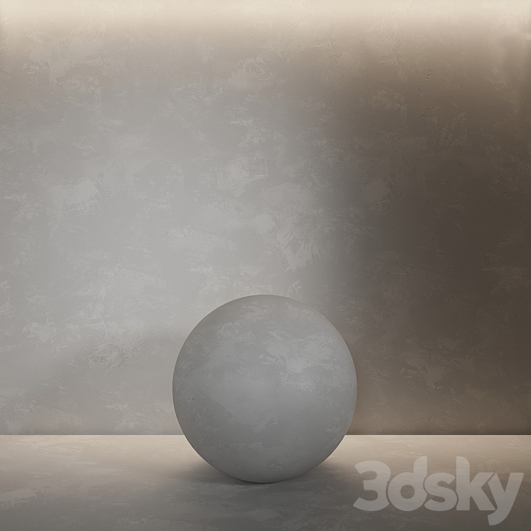 Decorative plaster. Seamless decorative plaster material 11 3DS Max Model - thumbnail 1