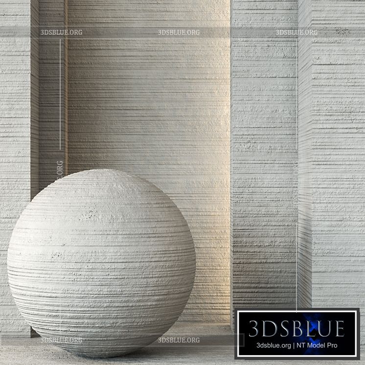 Decorative Wall Plaster Texture 4K – Seamless 3DS Max - thumbnail 3